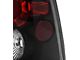 Euro Style Tail Lights; Matte Black Housing; Clear Lens (05-08 Tacoma)