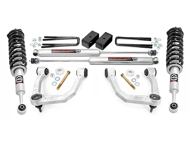 Rough Country 3.50-Inch Bolt-On Suspension Lift Kit with Lifted N3 Struts and Premium N3 Shocks (05-23 6-Lug Tacoma)