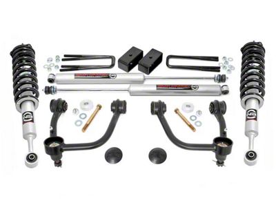Rough Country 3.50-Inch Bolt-On Suspension Lift Kit with Lifted N3 Struts and Premium N3 Shocks (05-23 6-Lug Tacoma)