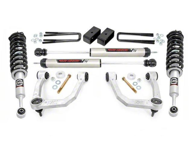 Rough Country 3.50-Inch Bolt-On Suspension Lift Kit with Lifted N3 Struts and V2 Monotube Shocks (05-23 6-Lug Tacoma)