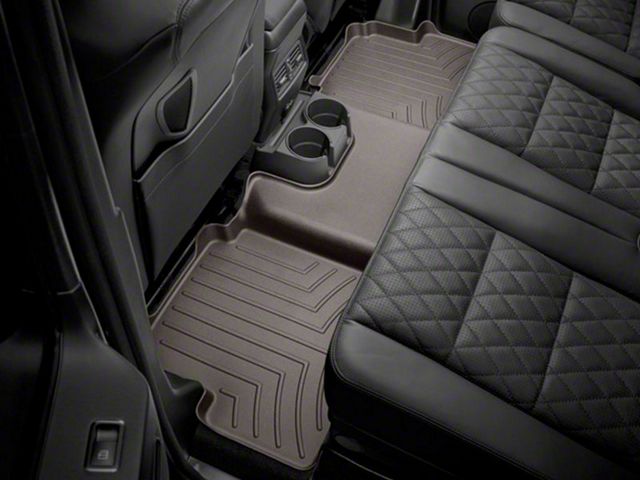 Weathertech Rear Floor Liner HP; Cocoa (18-23 Tacoma Double Cab)