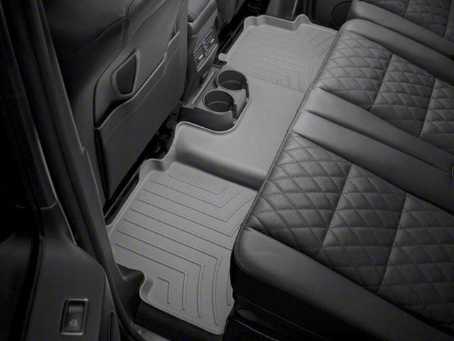 Weathertech Rear Floor Liner HP; Gray (18-23 Tacoma Double Cab)