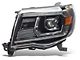 PRO-Series Projector Headlights; Black Housing; Clear Lens (05-11 Tacoma w/o Factory DRL)