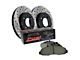 StopTech Sport Axle Slotted and Drilled 6-Lug Brake Rotor and Pad Kit; Front (05-23 Tacoma)