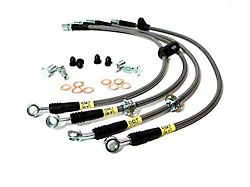 StopTech Stainless Steel Braided Brake Line Kit; Front (05-15 5-Lug Tacoma)