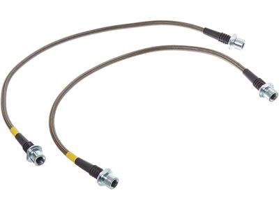 StopTech Stainless Steel Braided Brake Line Kit; Rear (05-23 6-Lug Tacoma)