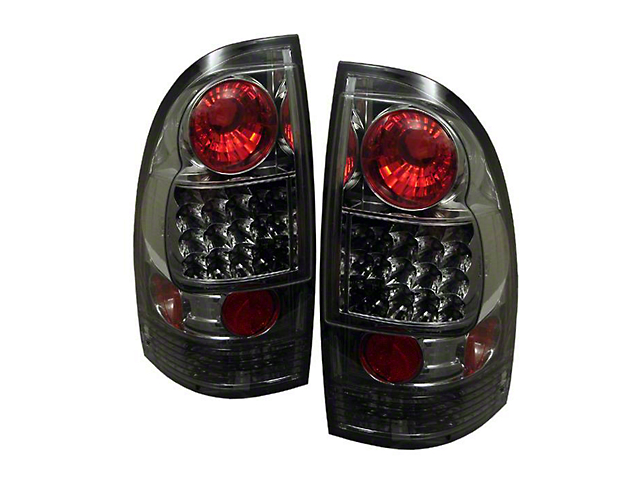 LED Tail Lights; Chrome Housing; Smoked Lens (05-15 Tacoma w/ Factory Halogen Tail Lights)