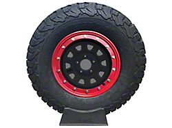 Prosport 15-Inch Simulated Beadlock Wheel Ring; Red (Universal; Some Adaptation May Be Required)