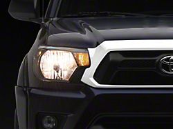 Factory Style Headights with Amber Corner Lights; Black Housing; Clear Lens (12-15 Tacoma)