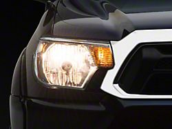 Factory Style Headights with Amber Corner Lights; Chrome Housing; Clear Lens (12-15 Tacoma)