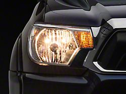 Factory Style Headights with Clear Corner Lights; Chrome Housing; Clear Lens (12-15 Tacoma)