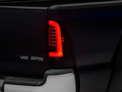 L-Bar LED Tail Lights; Black Housing; Clear Lens (05-15 Tacoma w/ Factory Halogen Tail Lights)