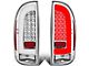 L-Bar LED Tail Lights; Chrome Housing; Clear Lens (05-15 Tacoma w/ Factory Halogen Tail Lights)