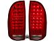 LED Tail Lights; Chrome Housing; Red Lens (05-15 Tacoma w/ Factory Halogen Tail Lights)