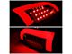 Red L-Bar LED Tail Lights; Black Housing; Clear Lens (05-15 Tacoma w/ Factory Halogen Tail Lights)