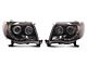 Signature Series LED Halo Projector Headlights; Black Housing; Clear Lens (05-11 Tacoma)