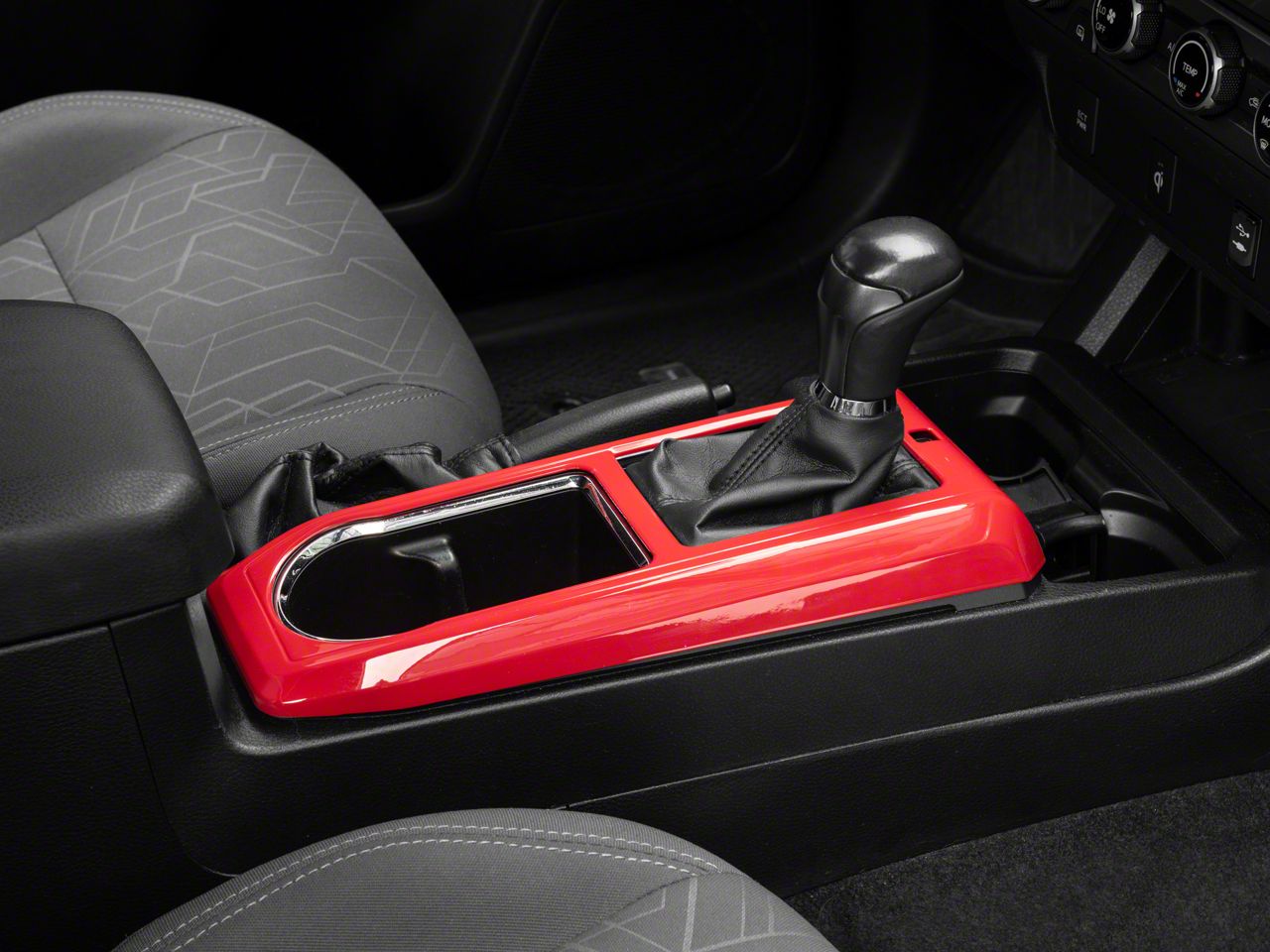 RedRock Tacoma Center Console Trim; Red TT11211 (16-23 Tacoma w/ Automatic  Transmission) Free Shipping