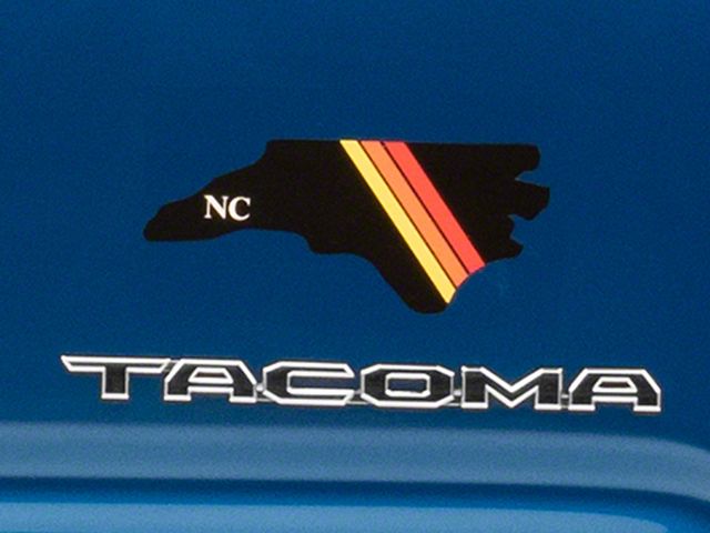 SEC10 State Retro Stripe Decal; North Carolina (Universal; Some Adaptation May Be Required)