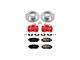 PowerStop Z23 Evolution 5-Lug Brake Rotor, Pad and Caliper Kit; Front (05-15 Tacoma)