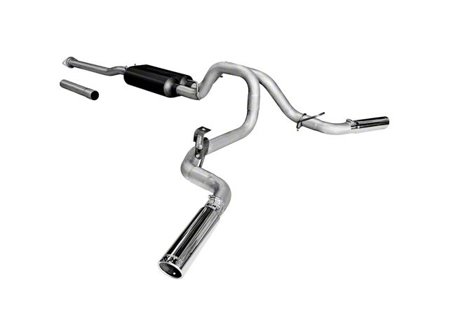 Flowmaster American Thunder Aluminized Steel Dual Exhaust System; Side Exit (05-12 4.0L Tacoma, Excluding X-Runner)