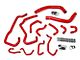 HPS Silicone Radiator and Heater Coolant Hose Kit; Red (16-23 3.5L Tacoma)