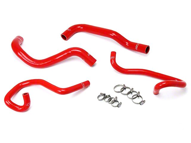 HPS Silicone Radiator and Heater Coolant Hose Kit; Red (05-16 2.7L Tacoma)