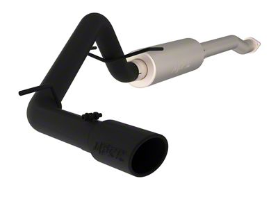 MBRP Armor BLK Single Exhaust System; Side Exit (16-23 3.5L Tacoma)