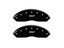 MGP Brake Caliper Covers with MGP Logo; Black; Front Only (05-23 Tacoma, Excluding X-Runner)