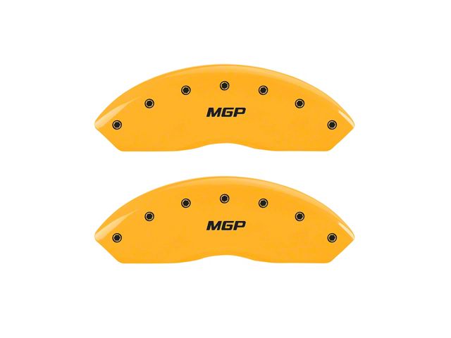 MGP Brake Caliper Covers with MGP Logo; Yellow; Front Only (05-23 Tacoma, Excluding X-Runner)