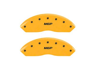 MGP Yellow Caliper Covers with MGP Logo; Front (05-23 Tacoma, Excluding X-Runner)