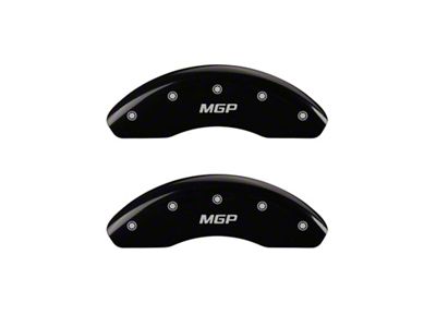 MGP Brake Caliper Covers with MGP Logo; Black; Front Only (05-11 Tacoma X-Runner)