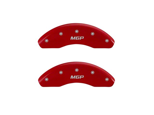 MGP Brake Caliper Covers with MGP Logo; Red; Front Only (05-11 Tacoma X-Runner)