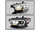 Full LED DRL Projector Headlights; Black Housing; Clear Lens (16-22 Tacoma TRD)