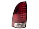 Light Bar LED Tail Lights; Chrome Housing; Red/Clear Lens (05-15 Tacoma w/ Factory Halogen Tail Lights)