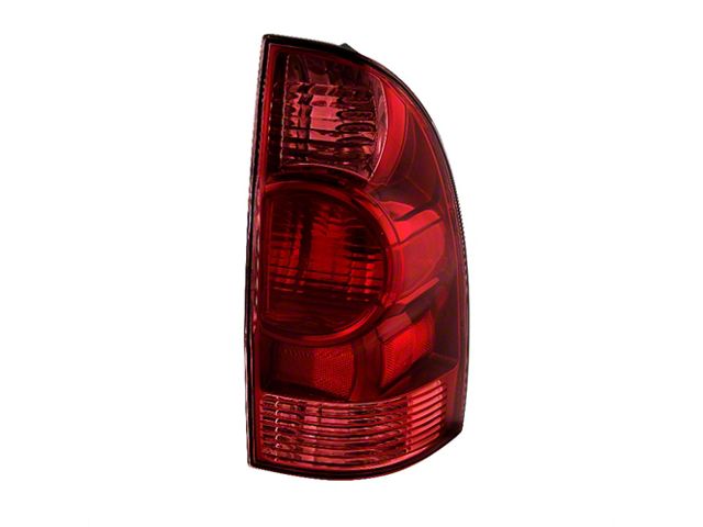 OE Style Tail Light; Chrome Housing; Red/Clear Lens; Passenger Side (05-08 Tacoma)