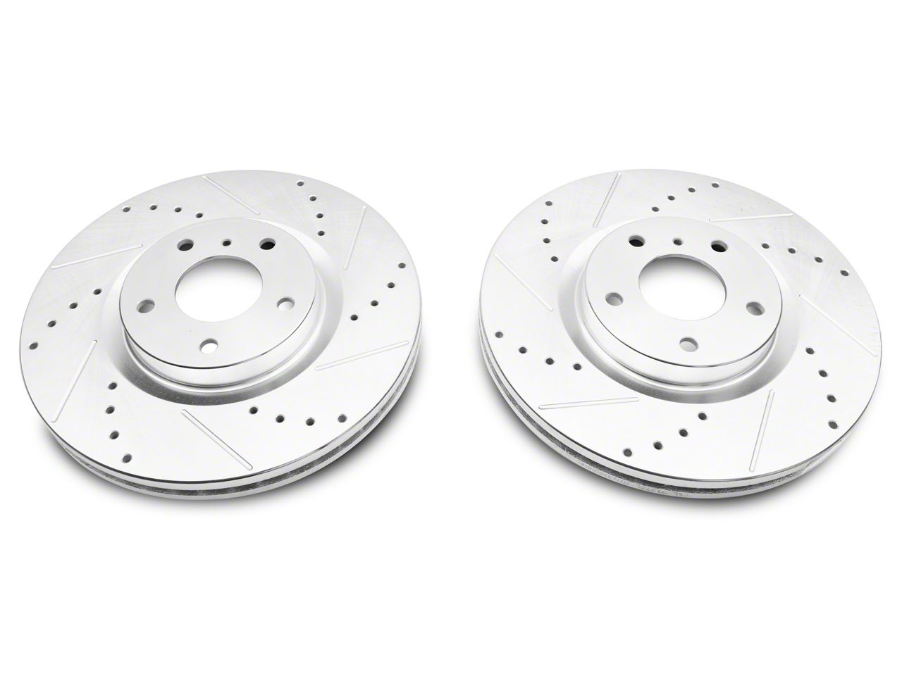 C&L Super Sport CrossDrilled and Slotted 6Lug Rotors; Front