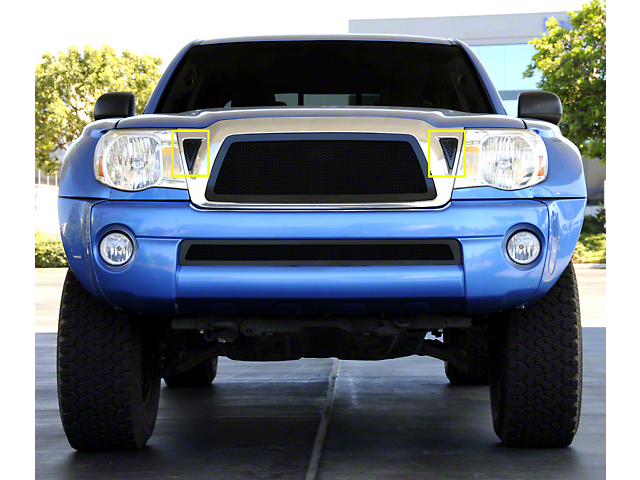 T-REX Grilles Upper Class Series Side Vent Inserts; Black (2011 Tacoma)