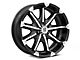 XD Badlands Gloss Black Machined 6-Lug Wheel; 20x9; -12mm Offset (16-23 Tacoma)