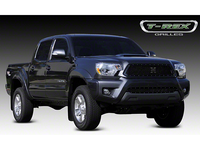 T-REX Grilles Stealth X-Metal Series Upper Grille Insert; Black (12-15 Tacoma)