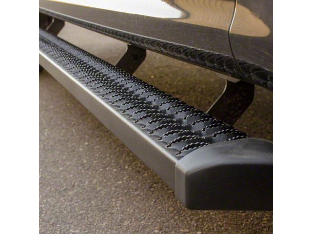 SlimGrip 5-Inch Running Boards; Textured Black (05-18 Tacoma Double Cab)
