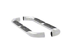 3-Inch Round Nerf Side Step Bars; Polished Stainless (05-18 Tacoma Access Cab)
