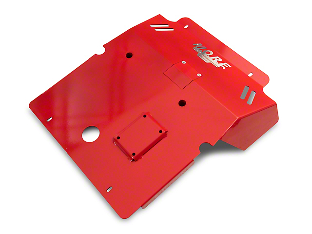 M.O.R.E. Front Skid Plate; Red (05-22 Tacoma)