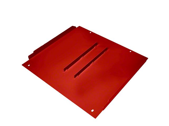 M.O.R.E. Middle Transmission Skid Plate; Red Gloss (05-23 Tacoma)