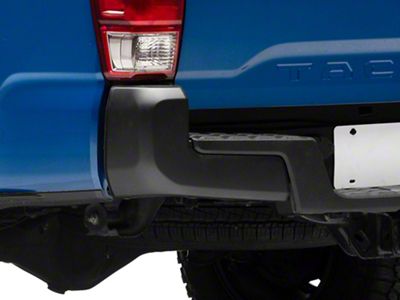 Toyota Rear Bumper End Cap without Sensor Hole; Driver Side; Black (16-23 Tacoma)