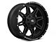 Rough Country 94 Series Matte Black Milled 6-Lug Wheel; 20x9; 0mm Offset (05-15 Tacoma)