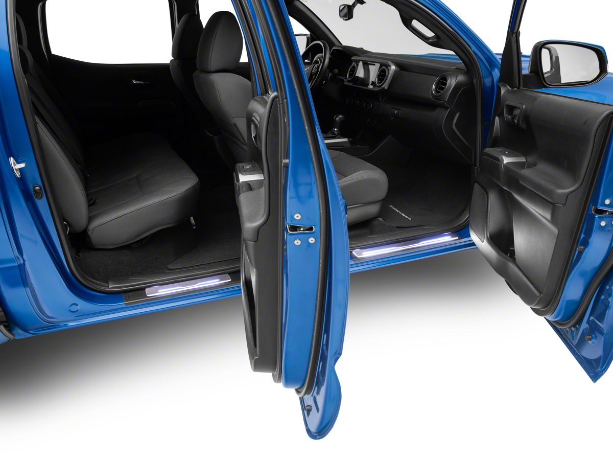 Aniglo Illuminated Door Sill Plates 05 20 Tacoma Double Cab