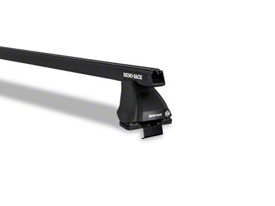 Rhino-Rack Heavy Duty 2500 Front 1-Bar Roof Rack; Black (05-23 Tacoma Double Cab; 16-23 Tacoma Access Cab)