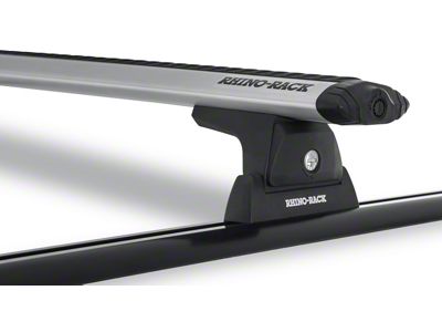 Rhino-Rack Vortex RLT600 Trackmount 2-Bar Roof Rack; Silver (05-23 Tacoma Double Cab)