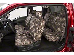 Covercraft SeatSaver Second Row Seat Cover; Prym1 Multi-Purpose Camo; With 40/60-Split Bench Seat, 3-Adjustable Headrests; Without Fold-Down Armrest (12-15 Tacoma Double Cab)