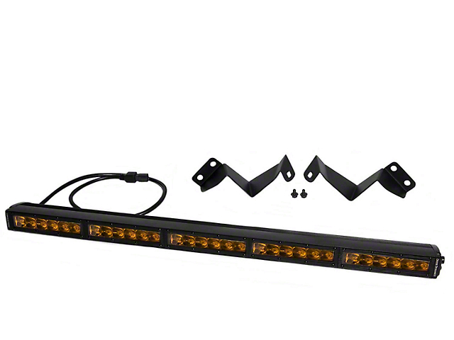 Diode Dynamics SS30 Stealth LED Light Bar Kit; Amber Driving (16-22 Tacoma)